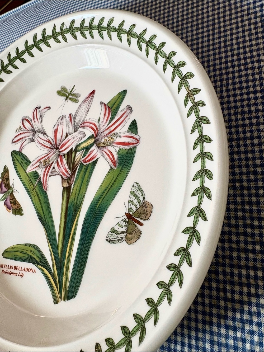 Portmeirion Botanic Garden Amaryllis   salad Plate  NEW never used! - Picture 6 of 7